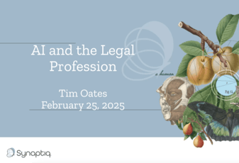 AI and the Legal Profession