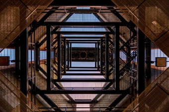 Staircase looking up